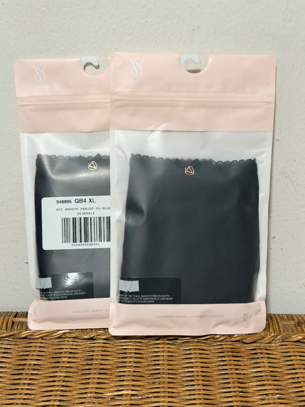 Victoria Secrets Smooth Boy Shorts Period Panties.   Sz. XL Set of two.